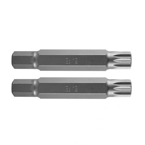 Spline bit, 3/8", M12x75mm, S2, 2db