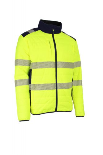 FLAKE FLUO SÁRGA/SÖTÉTKÉK THERMO DZSEKI_L