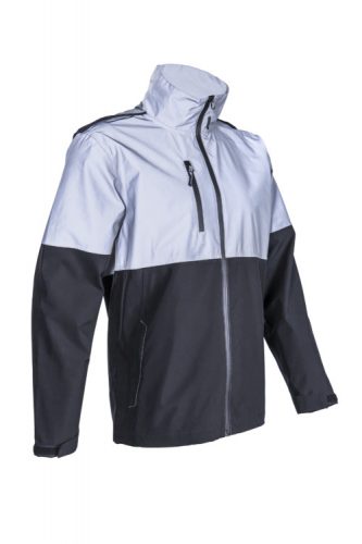 TAKA FÉNYVISSZAVERŐ BETÉTES FEKETE SOFTSHELL DZSEKI_2XL