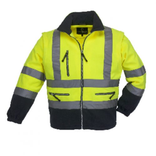 FLUO PULÓVER LEVEHETŐ UJJÚ SÁRGA/KÉK_3XL (ST)