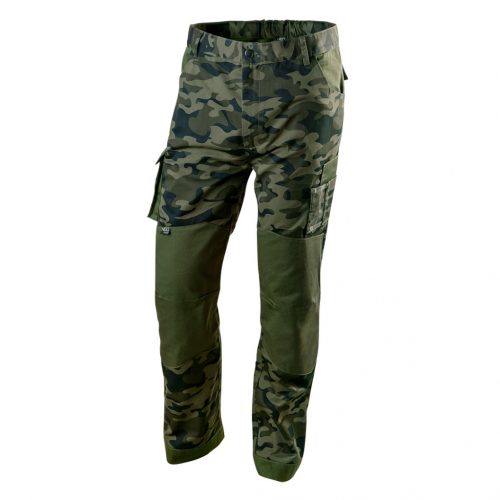 Munkanadrág terepmintás, CAMO, 60% pamut, 40% polyester, 255 g/m2, L