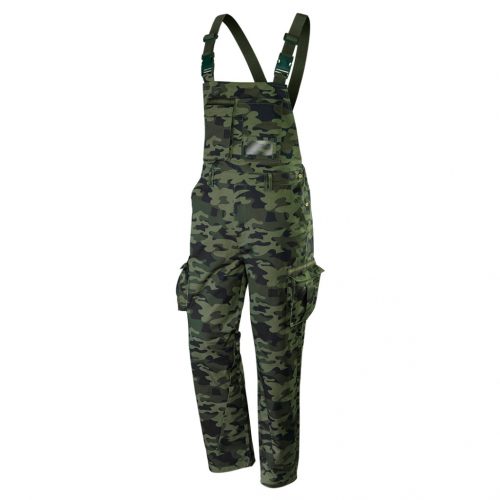 Munkanadrág, kantáros, terepmintás, CAMO, 60% pamut, 40% polyester, 255 g/m2, L