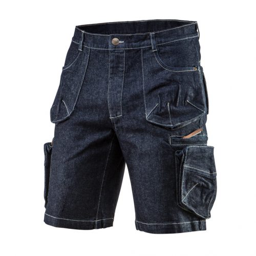 Rövidnadrág, farmer, DENIM, cipzáros oldalzsebekkel, 98% pamut, 410g/m2, L