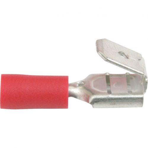 6.3mm piros anya csatklakozó cs-100