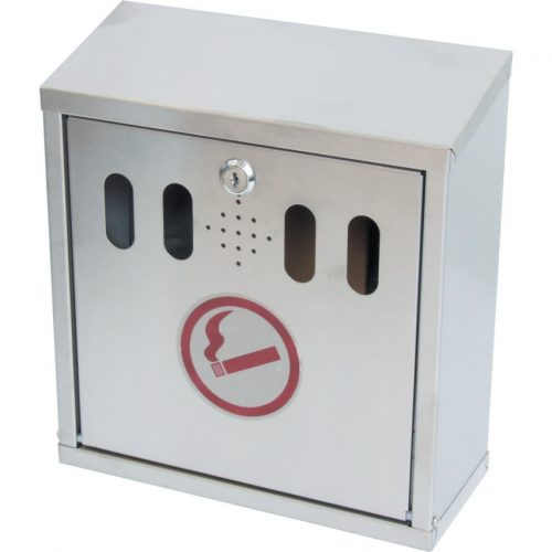 wall mounted stainless steel ash bin