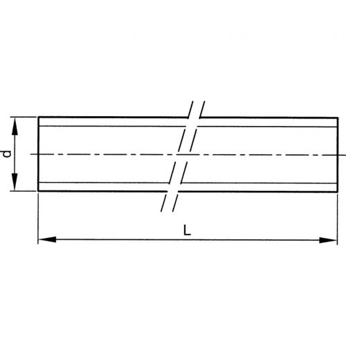 m8 x 1mtr menetesszár - bronz